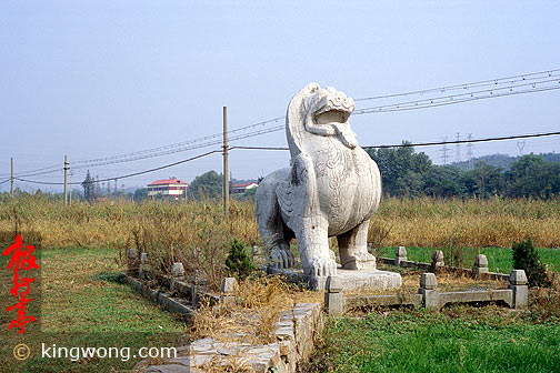 南京六朝石刻--狮子 Nanjing Six Dynasties Stone Beasts - Lion