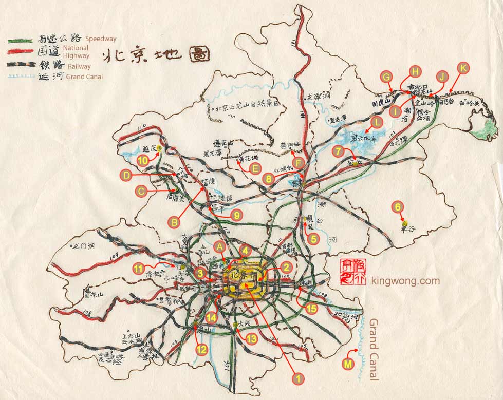 map of beijing