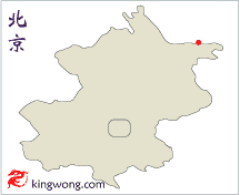 Location of Panlongshan Great Wall in Beijing