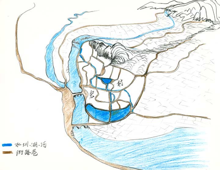 map of Hongcun