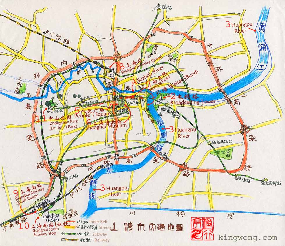 Shanghai City map
