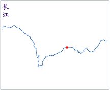 Location of the Three Gorges in Chang Jiang (Yangtze River)