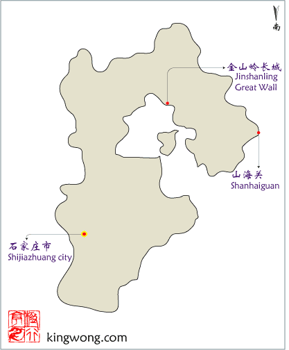 map of Hebei