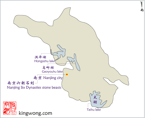 江苏地图 map of Jiangsu province