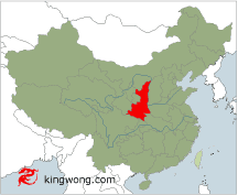 陕西省地图 image map of China page