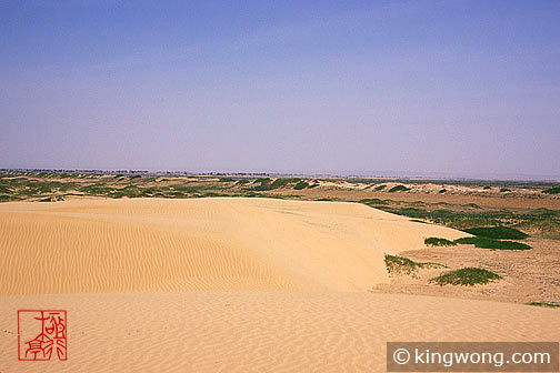 ߺγ֮Ŷǣ Great Wall and Sand Dunes near Dingbian