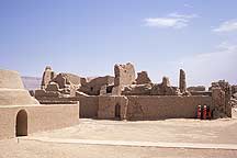 Gaochang Ruins - adobe structure,Gaochang