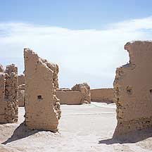 Gaochang Ruins - Palace area remains,Gaochang