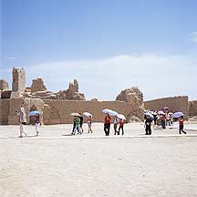 Gaochang Ruins - Tourists,Gaochang