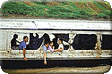 image of people on a boat in the Three Gorges area of the Changjiang river area