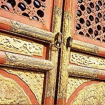 door details inside Forbidden Palace
